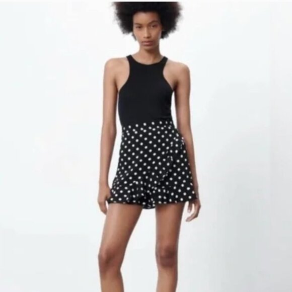 Zara Polka Dot Skort - Picture 1 of 4